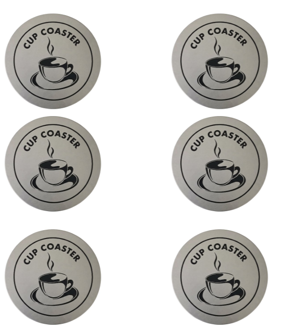 6 Packs Non Slip Drink Coasters for Drinks Round Coasters Anti Slip Coaster Cup Coasters Cup Table Pads Cup Mate Coasters for Drinks Beverage Coffee Tea Coaster