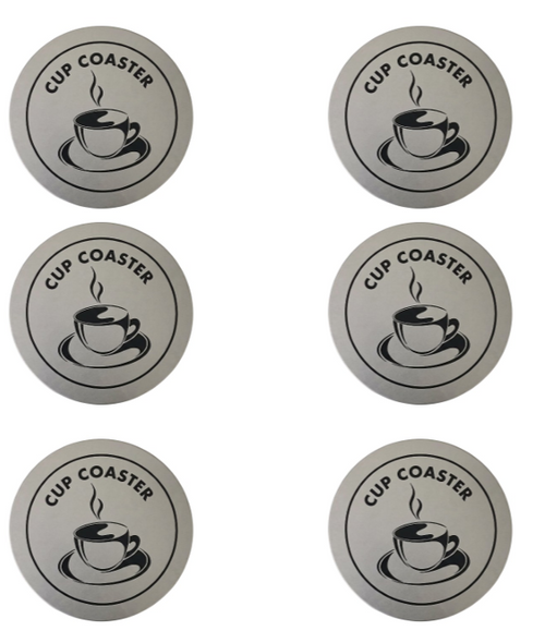 6 Packs Non Slip Drink Coasters for Drinks Round Coasters Anti Slip Coaster Cup Coasters Cup Table Pads Cup Mate Coasters for Drinks Beverage Coffee Tea Coaster
