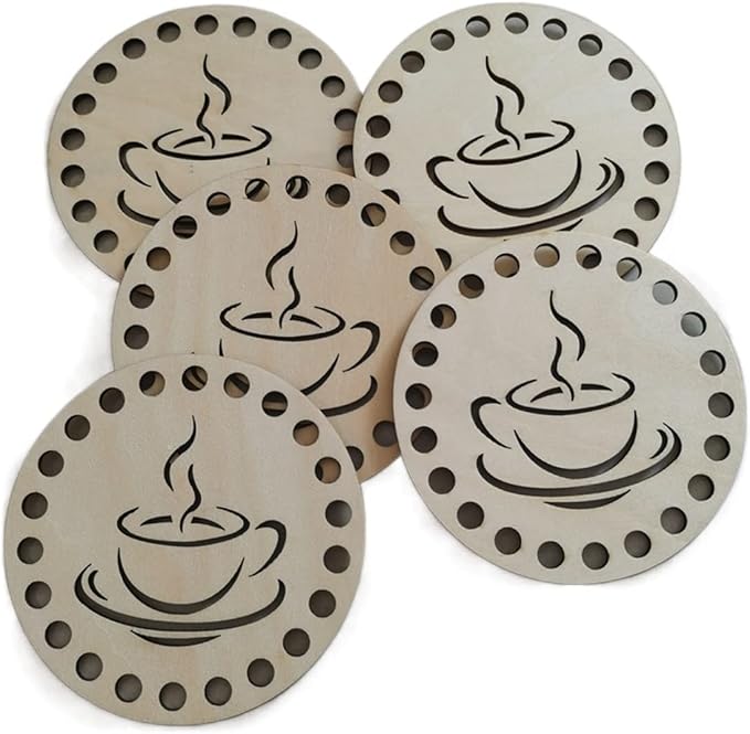 6 Packs Non Slip Drink Coasters for Drinks Round Coasters Anti Slip Coaster Cup Coasters Cup Table Pads Cup Mate Coasters for Drinks Beverage Coffee Tea Coaster